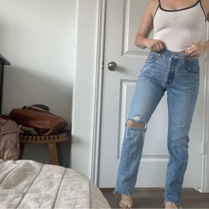 Two-tone Levi’s 501 Jeans